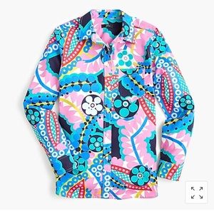 J. Crew kaleidoscope floral button down